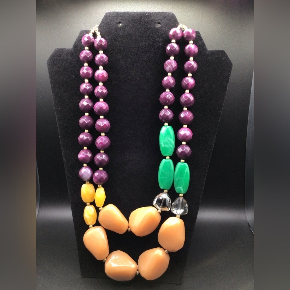 Anthropologie Grape Beaded Necklace